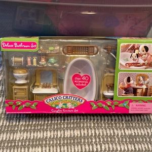 Calico Critters Deluxe Bathroom Set NIB